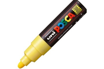 Uni-Ball Posca 4.5-5.5 Su Bazlı Poster Markörü Sarı PC-7M