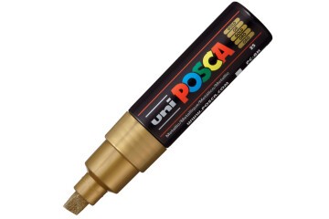 Uni-Ball Posca 8.0 Su Bazlı Poster Markörü Altın PC-8K