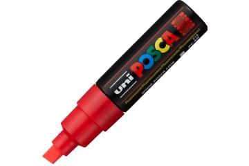 Uni-Ball Posca 8.0 Su Bazlı Poster Markörü F.Kırmızı PC-8K