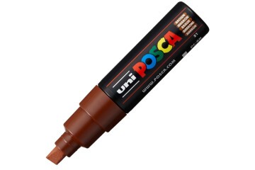 Uni-Ball Posca 8.0 Su Bazlı Poster Markörü Kahverengi PC-8K