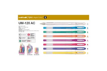 Uni-Ball Roller Kalem Signo Angelic Colour Jel Bilye Uç 48 Lİ 0.7 MM UM-120AC/4D Set
