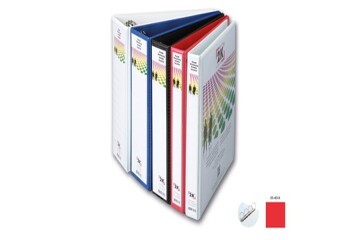2K Sunum Klasörü Cepli 4 Halkalı 50 MM Kırmızı 05-4D-K