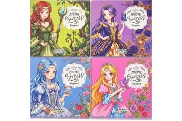 4E Anime Princess Boyama - 4 Çeşit