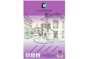 Alex Schoeller Eskiz Blok Yapışkanlı A3 180 Gr 25 Li Alx-1587