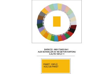 Alex Schoeller Fon Kartonu 160 GR A4 11 A Altın