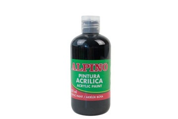 Alpino Akrilik Boya Şişe 250 ML Siyah DV000311