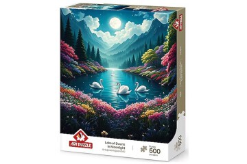 Art Puzzle 500 Parça Ay Işığında Kuğular Gölü 40509