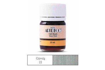 Artdeco Cam Boyası 25 Ml Öğrenci Tipi 22 Metalik Gümüş