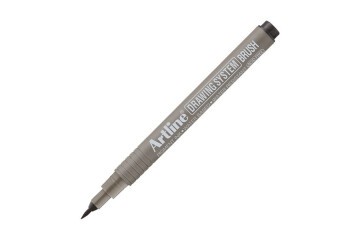 Artline Çizim Kalemi Drawing System Fırça Uç Siyah EK-23FN