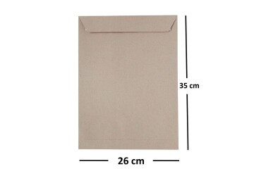 Asil Doğan Torba Zarf İmt Kraft Silikonlu 26x35 90 GR AS-0861
