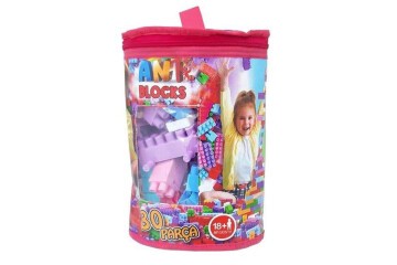 Asya Ant 80 Prç.çantalı Blocks Pastel HP-082
