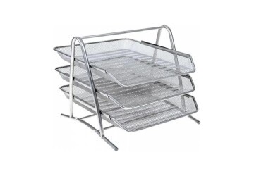 Bafix Evrak Rafı Metal Perforeli 3 Lü Gri BFX-MER9205G