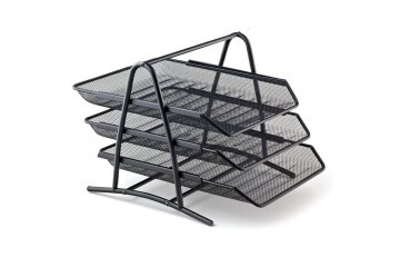 Bafix Evrak Rafı Metal Perforeli 3 Lü Siyah BFX-MER9205S