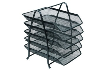 Bafix Evrak Rafı Metal Perforeli 5 Li Siyah BFX-MER9207S