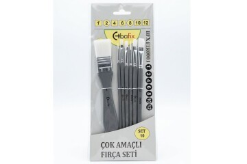 Bafix Fırça Seti Set-10 gri (1,2,4,6,8,10,12)7 li Bfx-Fır0001