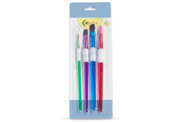 Bafix Fırça Seti Set-13 şeffaf renkli 4 lü Bfx-Fır0004