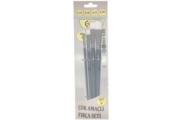 Bafix Fırça Seti Set-8 gri (1/4,3/8,1/2,5/8) 4 lü Bfx-Fır70908