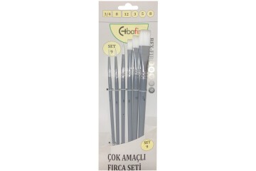Bafix Fırça Seti Set-9 gri (3/4,8,12,3,5,8) 6 lı Bfx-Fır70909