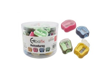 Bafix Kalemtıraş Kapaklı Pls. Kavanoz BFX-TS003B