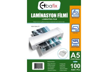 Bafix Laminasyon Filmi A5 125 MIC 216x155