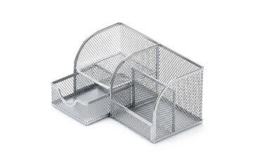 Bafix Metal Kalemlik 4 Bölmeli Gri Mmk7023G