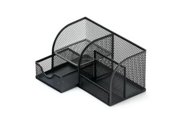 Bafix Metal Kalemlik 4 Bölmeli Siyah Mmk7023