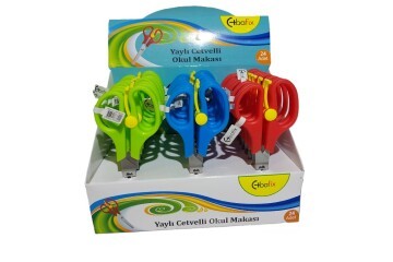 Bafix Okul Makası Cetvelli Yaylı 13,3 Cm BFX-SA2025