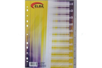 Bafix Seperatör 1-10 Rakamlı Plastik A4