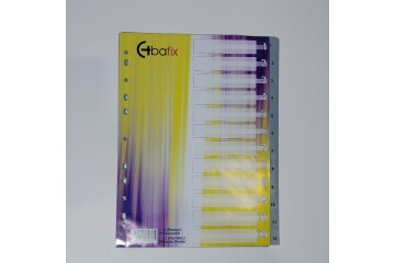 Bafix Seperatör 1-12 Rakamlı Plastik A4