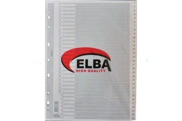 Bafix Seperatör 1-31 Rakamlı Karton A4
