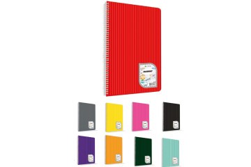 Çınar Colormaxi Spiralli Defter Plastik Kapak Kareli 96 YP A4 96/4 73005