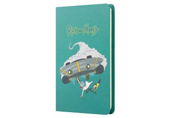 Mabbels Sert Kapak Lastikli Mini Defter Rick And Morty Turkuaz 80 YP 9x14 DFT-388364