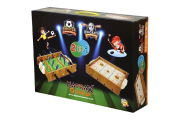 Matrax Ahşap Hokey Ve Masa Maçı Oyunu (2 Si 1 Arada) 412