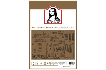 Mona Lisa Eskiz Defteri Telli Kraft A4 100 GR 50 YP MN01-4