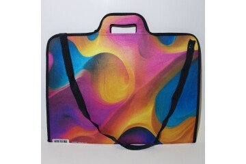 Mor Mavi Kumaş Proje Çantası 35X50