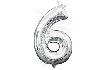 Nedi Balon Folyo 40 Rakam Gümüş 6 10767