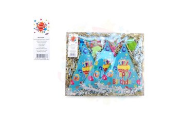 Nedi Paket Süs Takım Doğum Günü Şeffaf Kutulu Küçük Set 10286