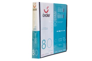 Önder Katalog (Sunum) Dosyası Ön Cepli PP 80 Li Siyah 1280-3