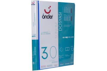 Önder Katalog (Sunum) Dosyası PP Ön Cepli 30 Lu Mavi 1230-1