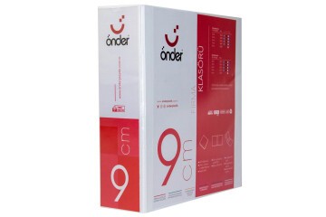 Önder Sunum Klasörü 2 Halkalı 90 MM A4 Beyaz 2009-5