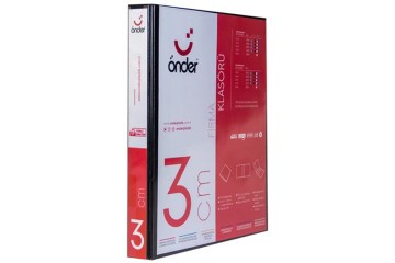 Önder Sunum Klasörü 4 Halkalı 30 MM A4 Siyah 2013-3