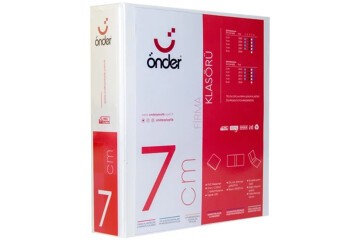 Önder Sunum Klasörü 4 Halkalı 70 MM A4 Beyaz 2017-5