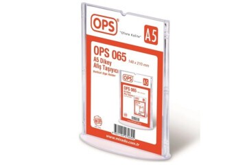 Ops Afiş Taşıyıcı A5 Dikey 065