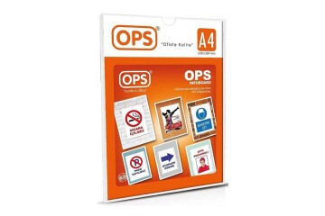 Ops Afiş Taşıyıcı Sergileme Ürünü Duvar Tipi A4 070