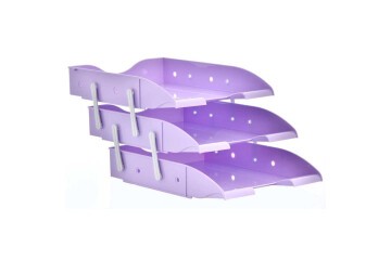 Ops Evrak Rafı Hareketli 3 LÜ Pastel Mor RF 303