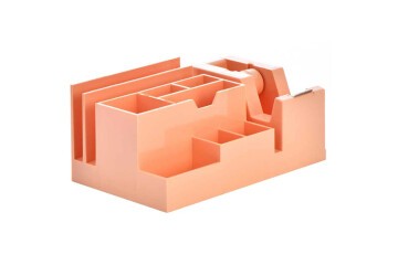 Ops Masa Seti Kalemlik Bant Makinalı Plastik Pastel Turuncu KLM 301