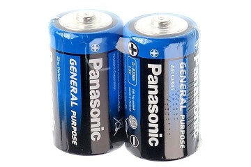 Panasonic Çinko Karbon Büyük Boy Pil (D) R20BE/2PS