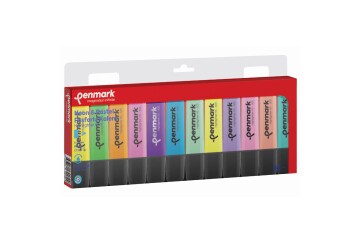 Penmark Fosforlu Kalem 12 Li Karışık Renk 6 Pastel+ 6 Neon