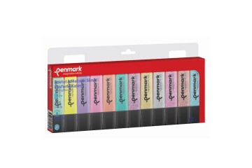 Penmark Fosforlu Kalem 12 Li Karışık Renk 6 Pastel/6 Simli
