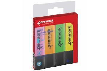 Penmark Fosforlu Kalem 4 Lü Karışık Renk Neon HS 505 4N